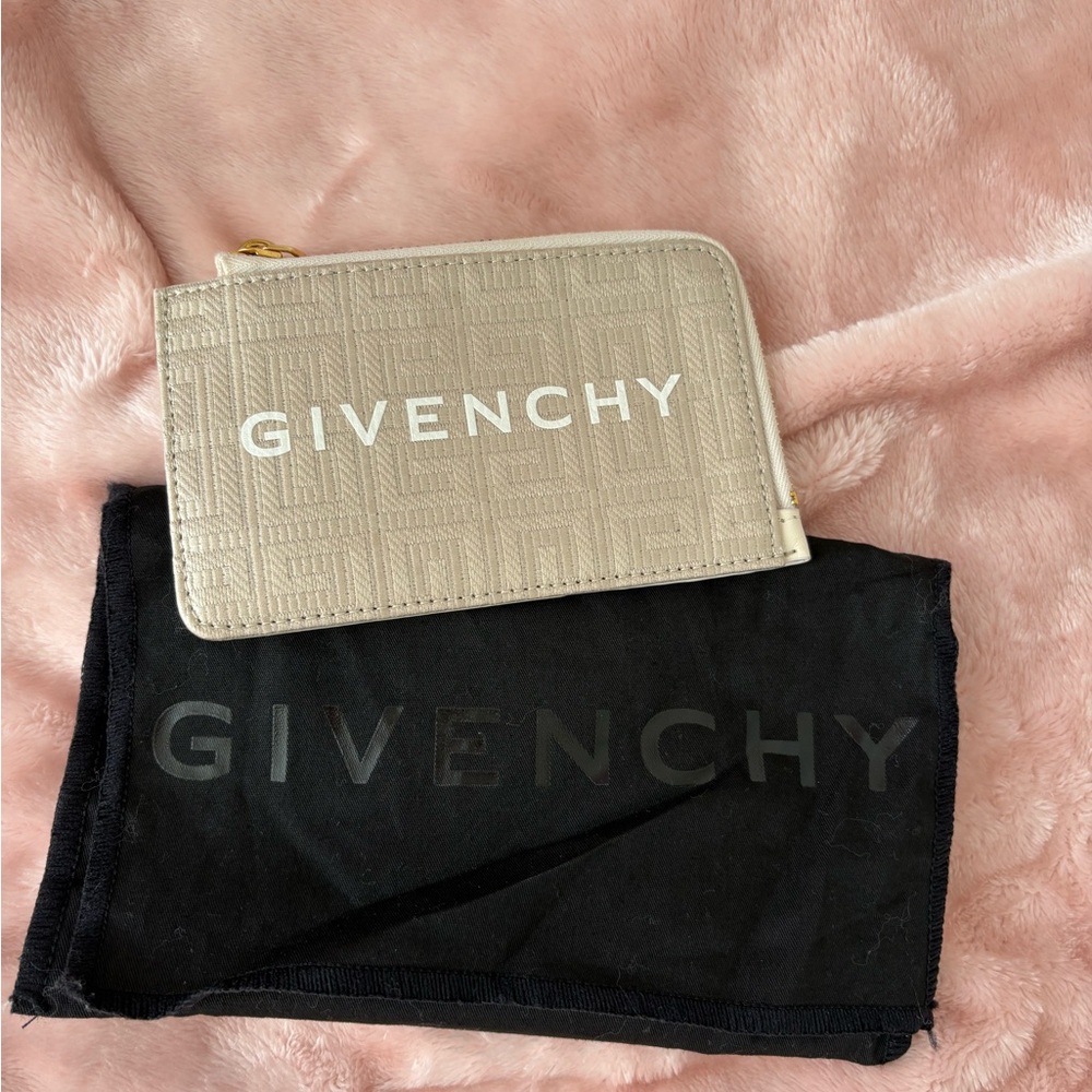 Givenchy Taupe Key & Card Holder